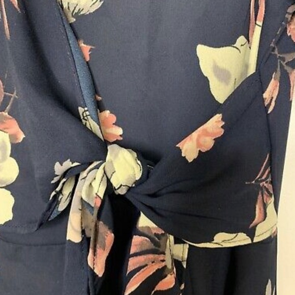 ❤️ Sienna Sky Women’s Blue Pink White Floral Short Sleeve Dress Size Large❤️ - Picture 10 of 12